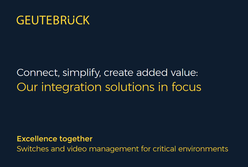Geutebrück and barox – Excellence together